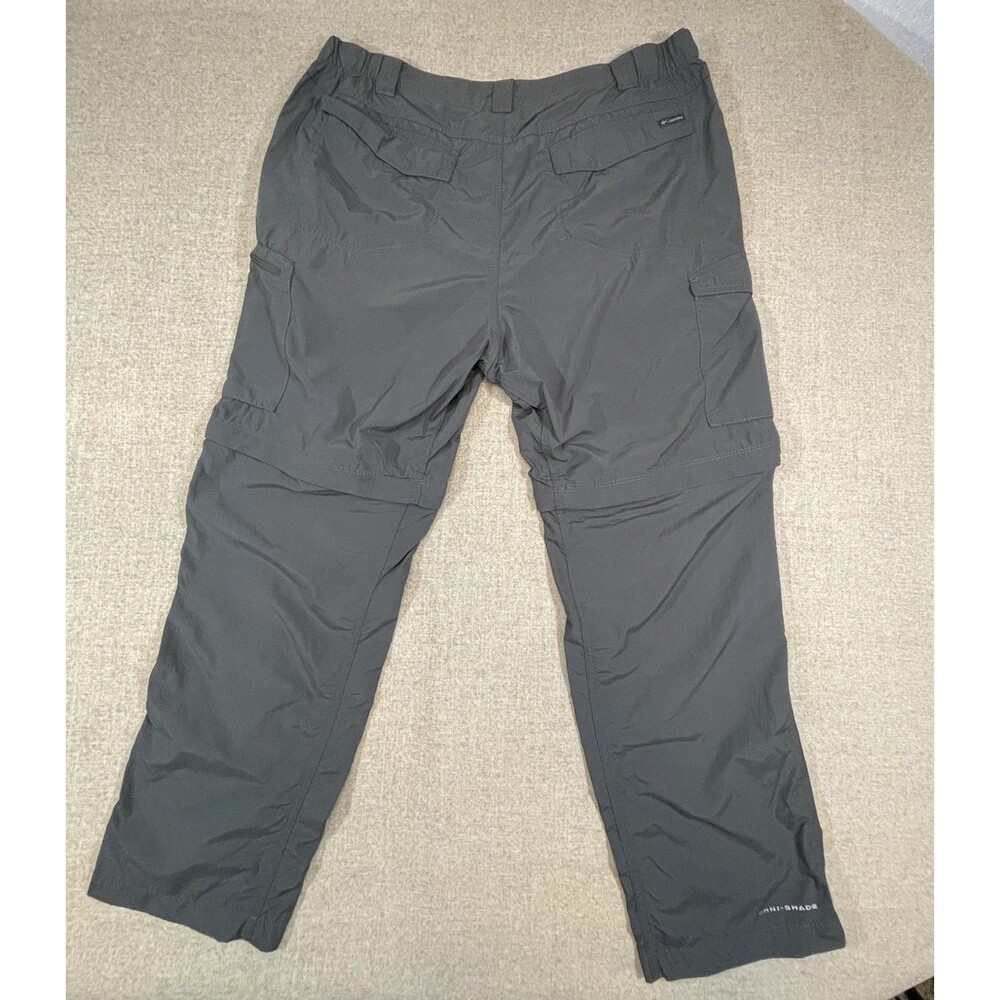 Columbia Omni-Shade Convertible Hiking Zip-Off Cargo Pants Men’s 42x32 Gray - Picture 10 of 12